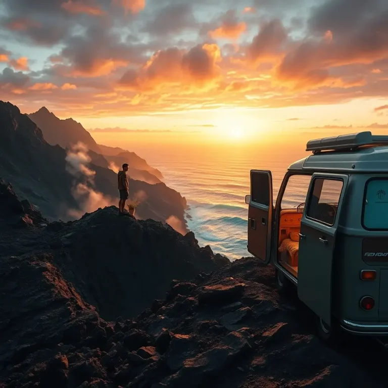 The Sacred Dance of Fire and Water: How Volcanic Hikes and Coastal Van Life Are Redefining Regenerative Journeys