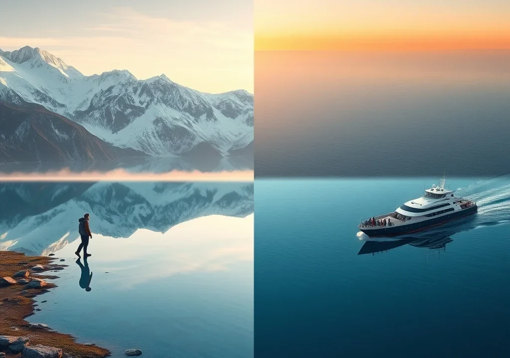 The Liquid Sky: Where High-Altitude Lakes and Ocean Cruising Reveal Earth’s Mirrored Soul